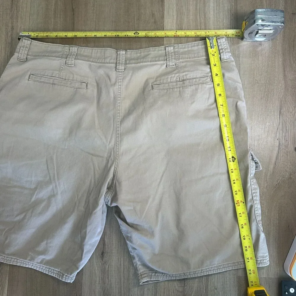 Wrangler Beige Cream Mens Size 42 Cargo Utility Shorts Work Workwear
